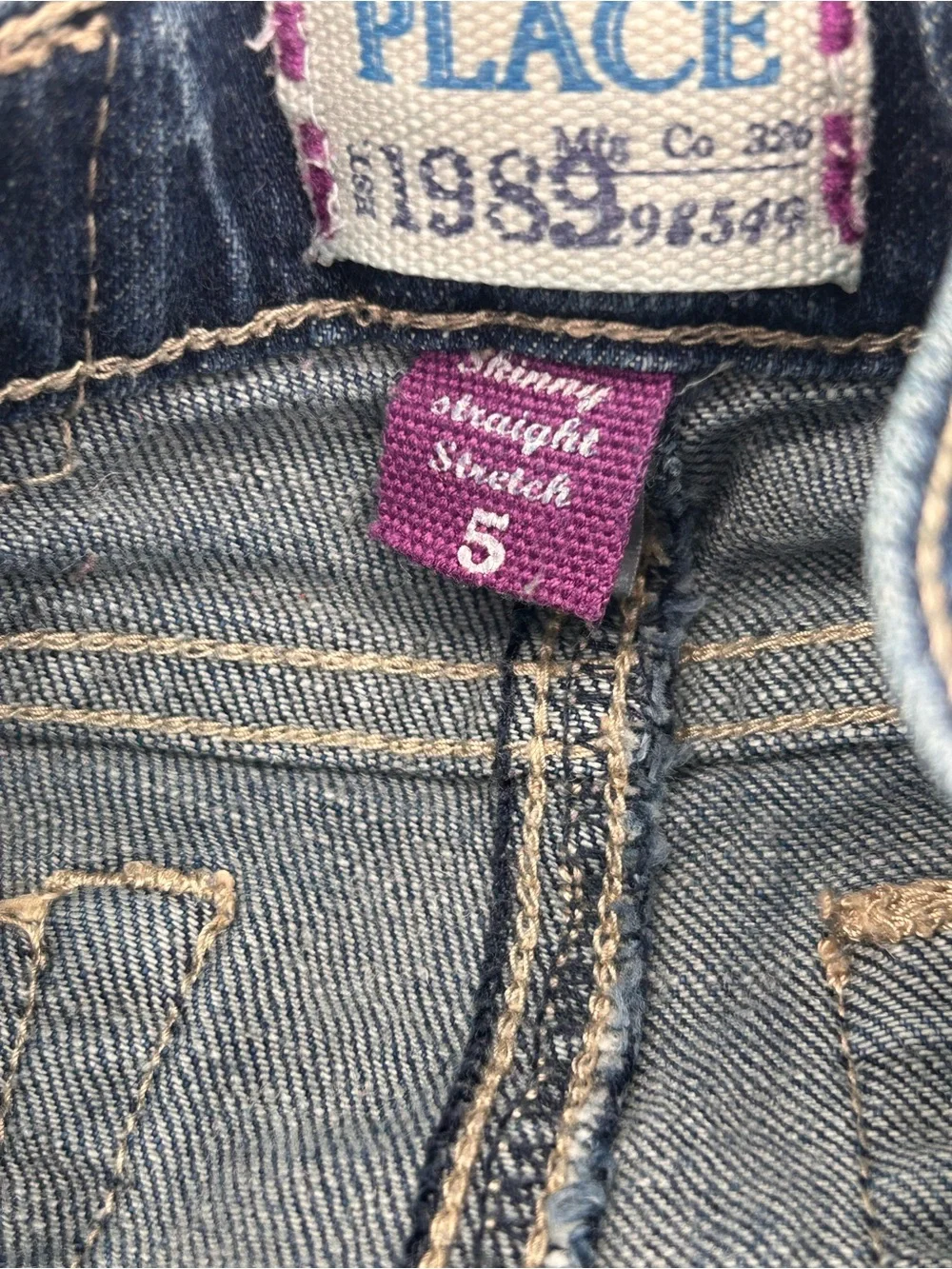 The Children's Place Girls' Blue Stretch Denim Jeans Size 5